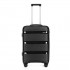 K2092 - Kono 20 Inch Bright Hard Shell PP Suitcase - Classic Collection - Black